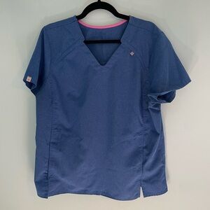 Scrubstar Blue Scrub Top Large